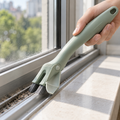 Sage Window Track Brush with Side Scoop