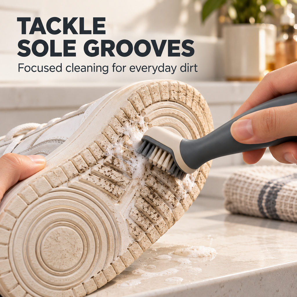 Slate Sneaker Sole Groove Cleaning Brush