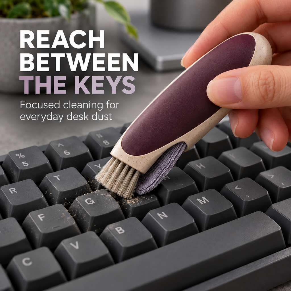 Plum Keyboard Detail Cleaning Brush