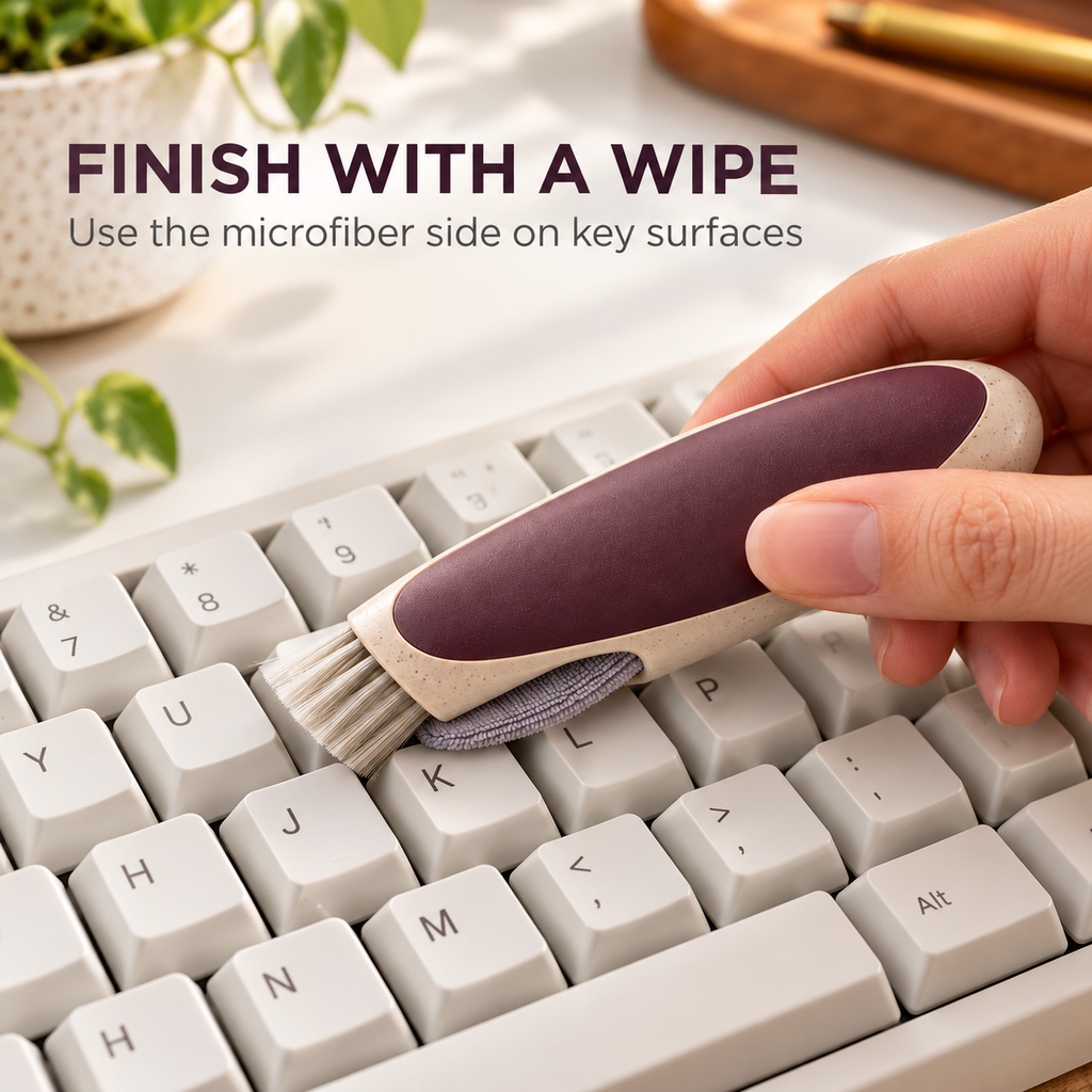 Plum Keyboard Detail Cleaning Brush