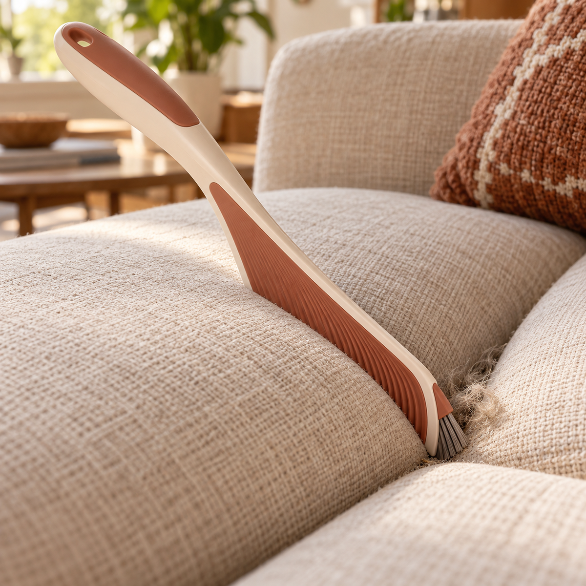 Ivory & Terracotta Sofa Crevice Cleaning Brush
