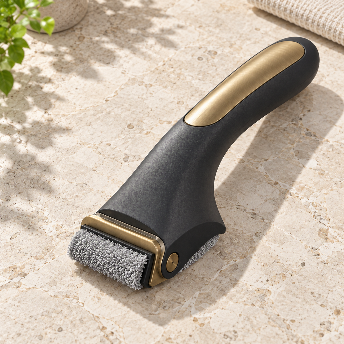 Charcoal Shower Door Track Cleaning Brush