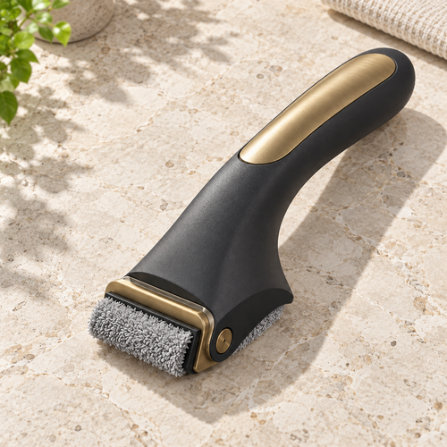 Charcoal Shower Door Track Cleaning Brush