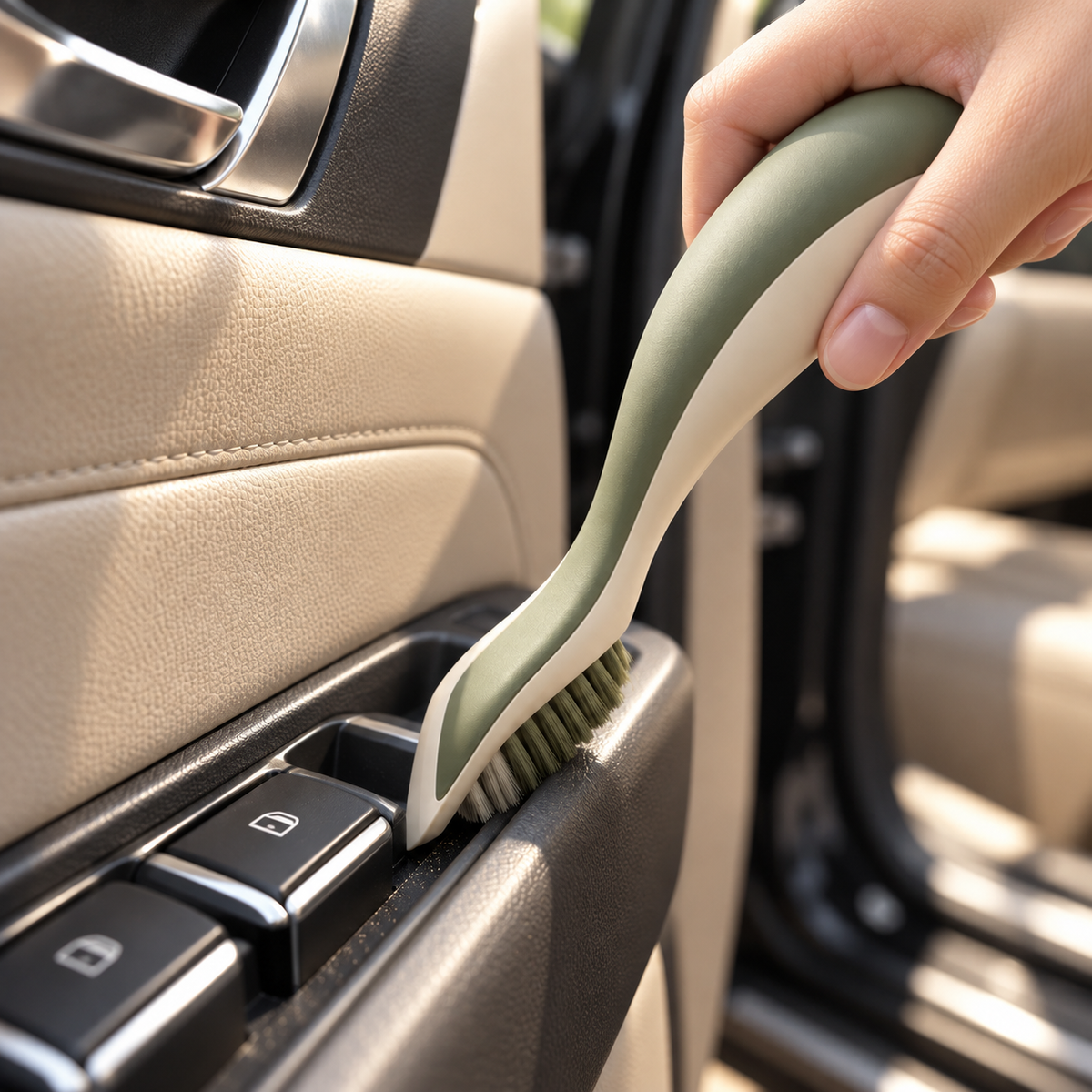 Sage & Ivory Car Console Crevice Brush