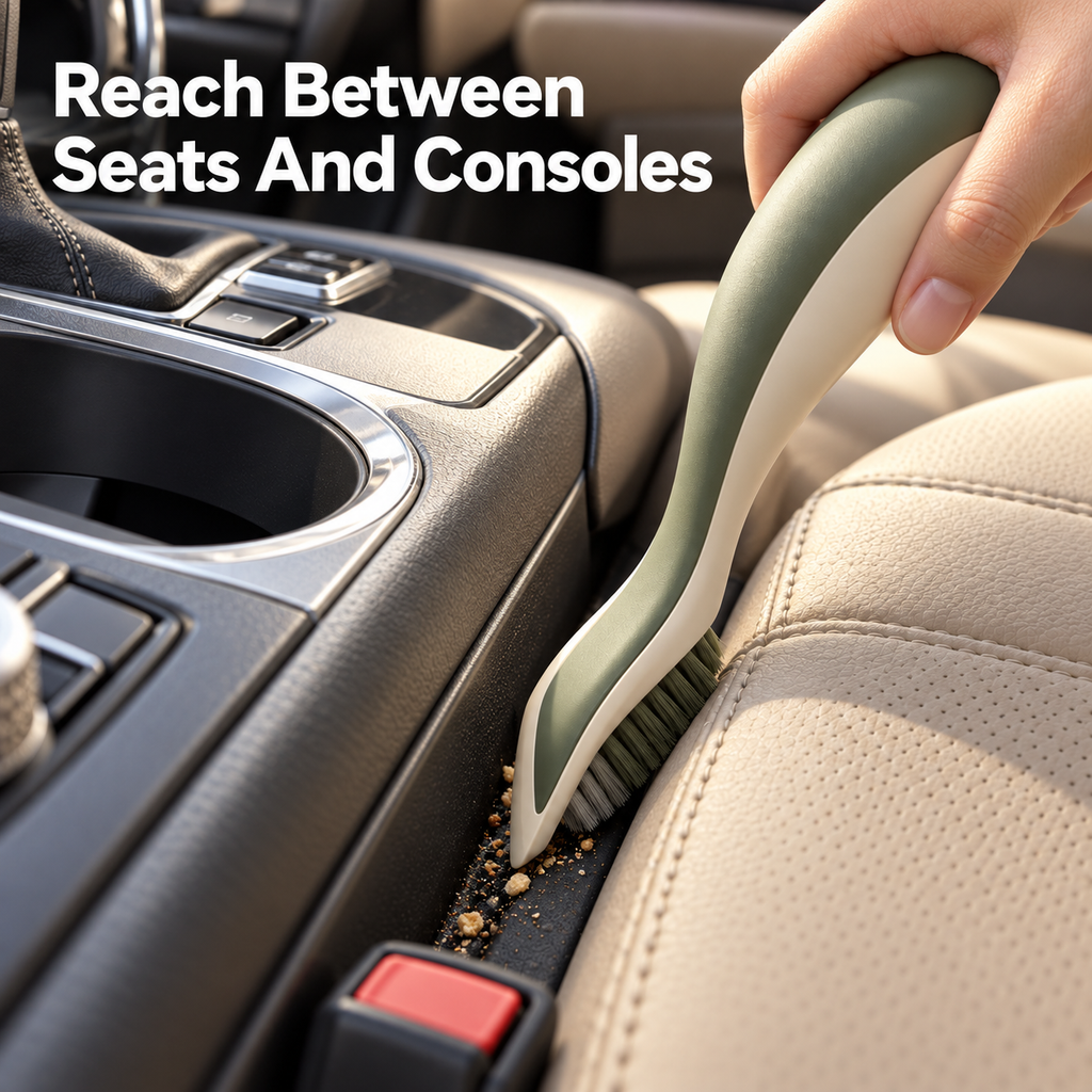 Sage & Ivory Car Console Crevice Brush