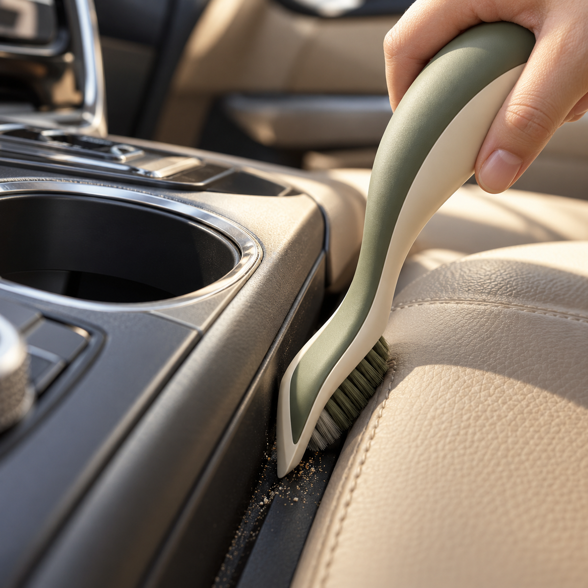 Sage & Ivory Car Console Crevice Brush