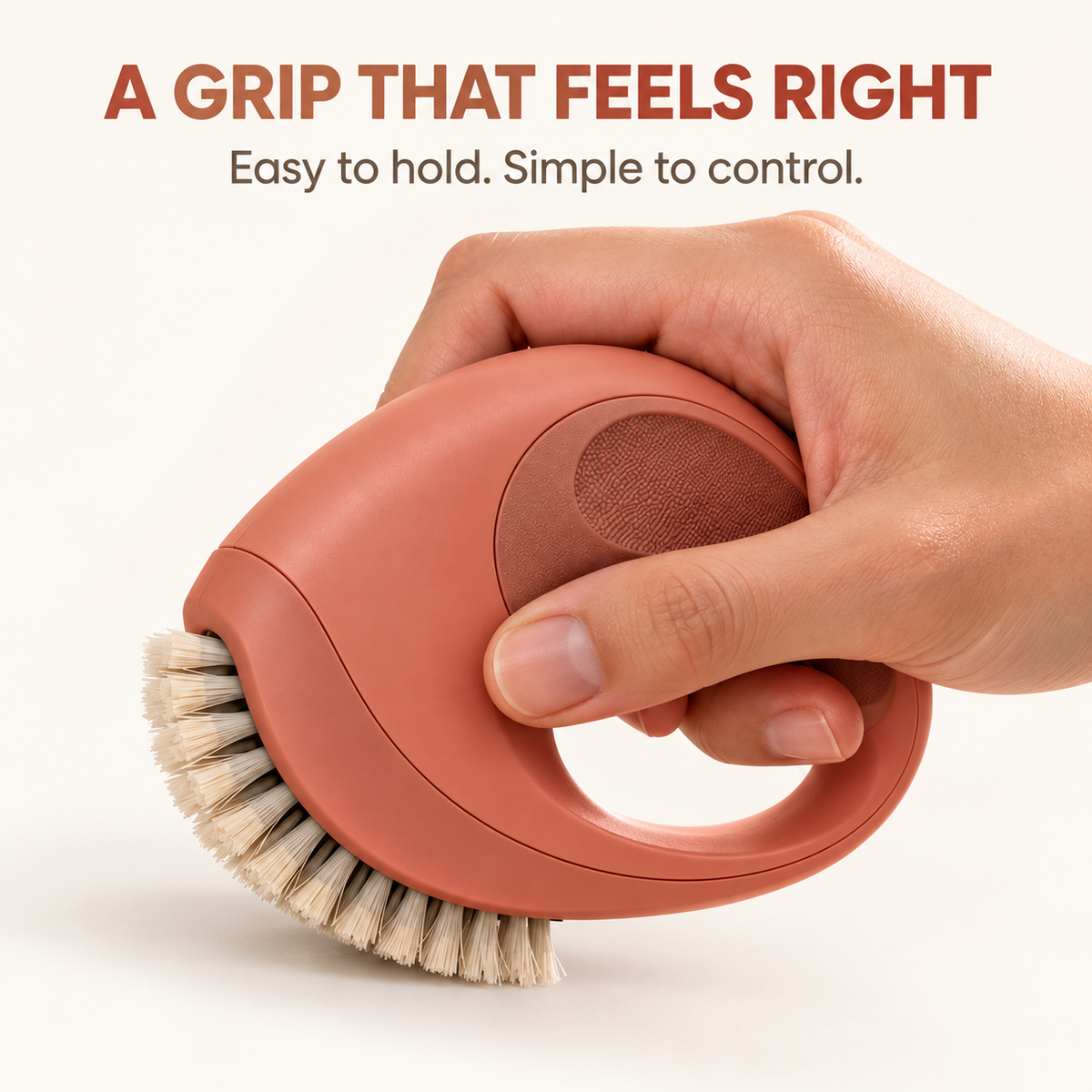 Terracotta Curved Grout Cleaning Brush